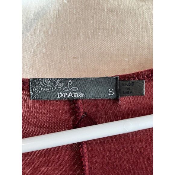 Prana Nadia Faux Wrap Dress Size Small Terracotta Red Casual Stretch Rayon Blend - Picture 8 of 9